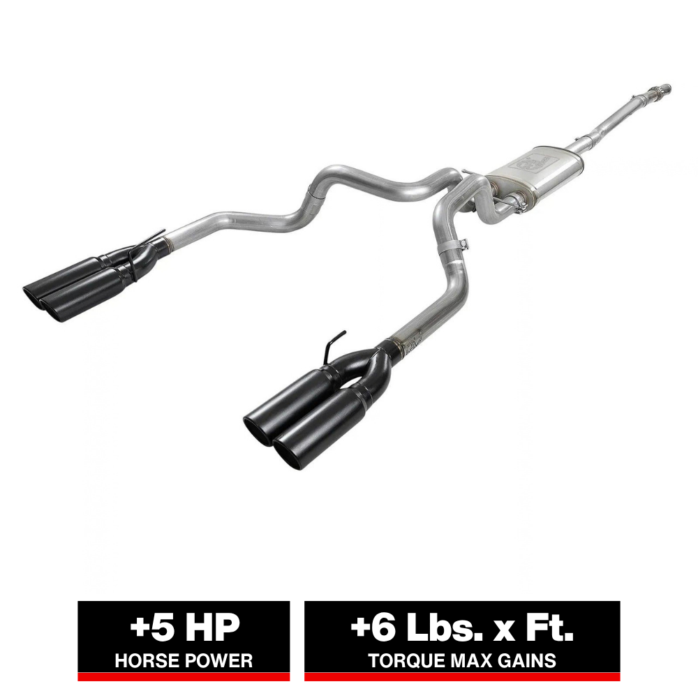 aFe Vulcan Series 3in 304 SS Exhaust Cat-Back w/ Black Tips 2019 GM Silverado/Sierra 1500 V8-5.3L