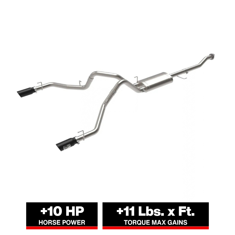 aFe Vulcan Series 3in 304SS Cat-Back w/ Black Tips 15-20 Ford F-150 V6 2.7L/35L(tt) / V8 5.0L