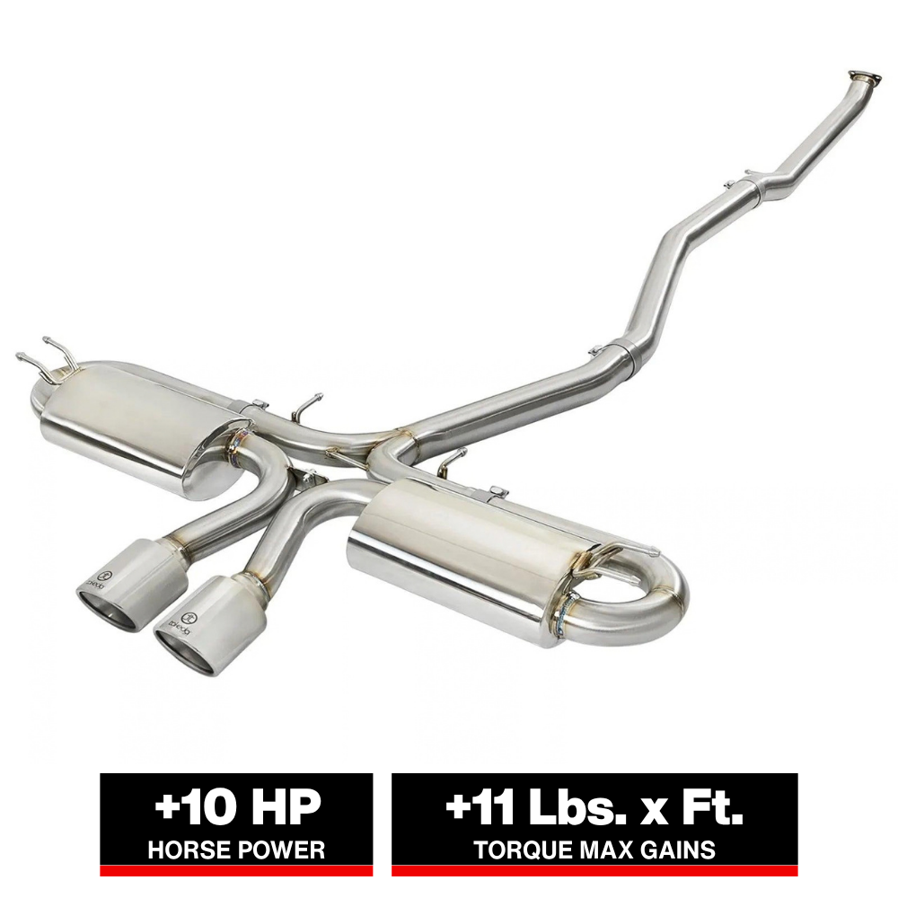 aFe Takeda 3in 304 SS Cat-Back Exhaust System w/ Polished Tips 2017 Honda Civic Si I4 1.5L (t)