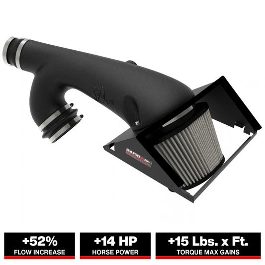 aFe Rapid Induction Cold Air Intake System w/Pro DRY S Filter 2021+ Ford F-150 V6-3.5L (tt)