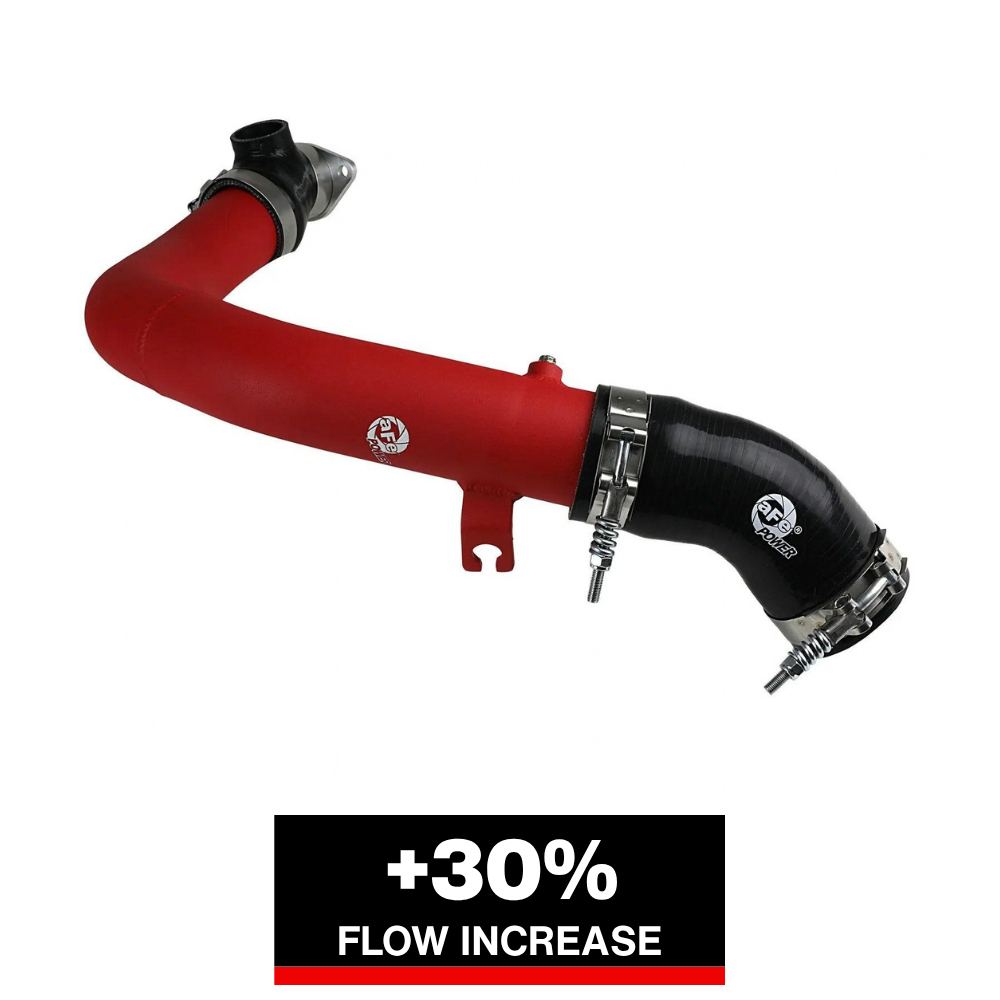 aFe BladeRunner 2.5in Aluminum Hot Side Charge Pipe 15-20 Subaru WRX 2.0T - Red