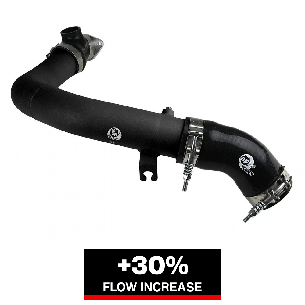 aFe BladeRunner 2.5in Aluminum Hot Side Charge Pipe 15-20 Subaru WRX 2.0T - Black