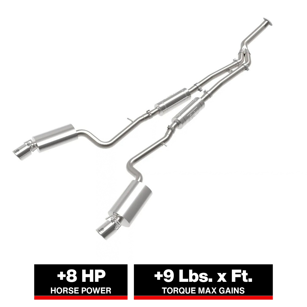 aFe POWER Takeda 16-17 Lexus IS200t L4-2.0L (t) 2.5in-3in 304 SS CB Exhaust w/Polish Tip