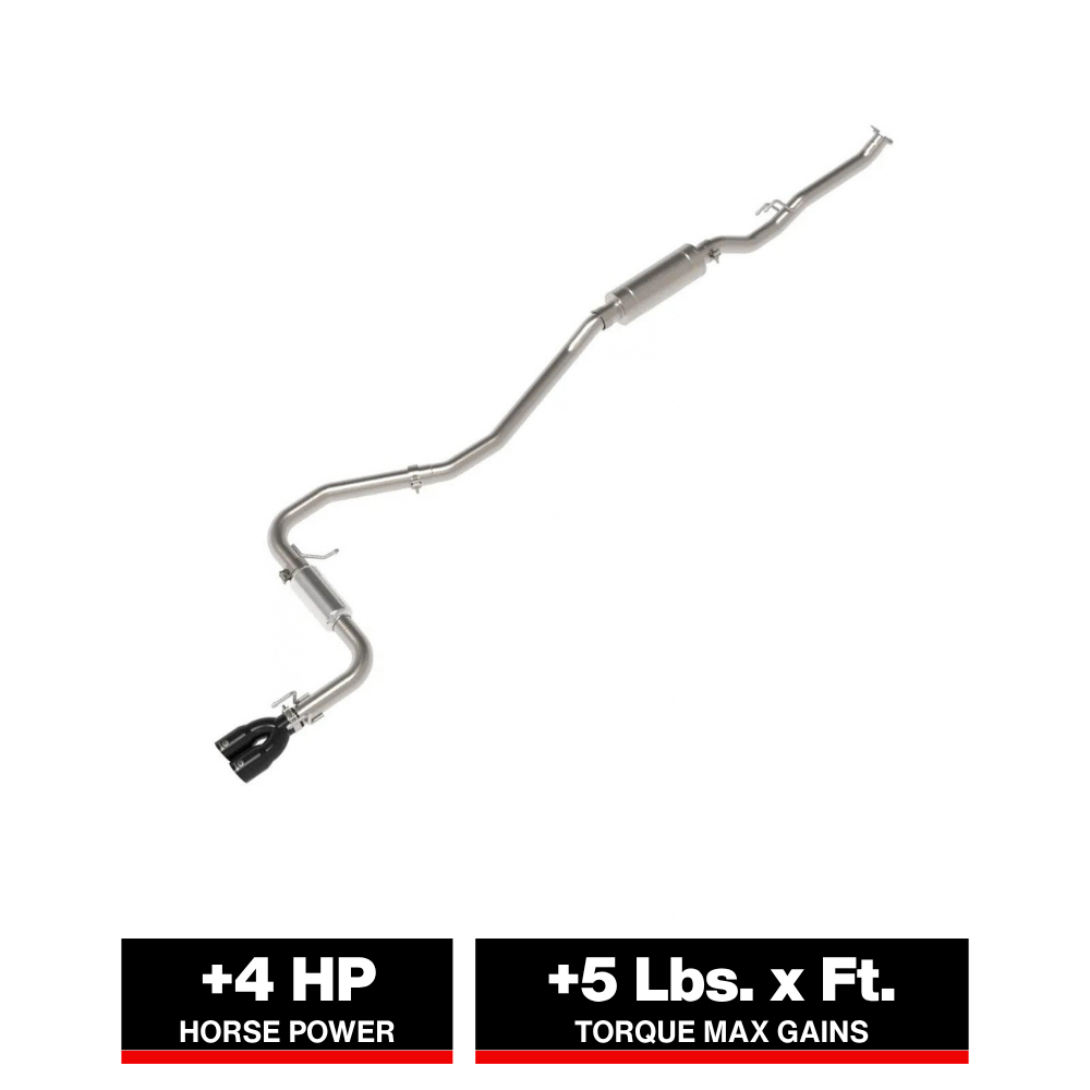 aFe POWER Takeda 2.5in 304 SS Cat-Back Exhaust w/ Black Tips 22-25 Honda Civic L4-2.0L
