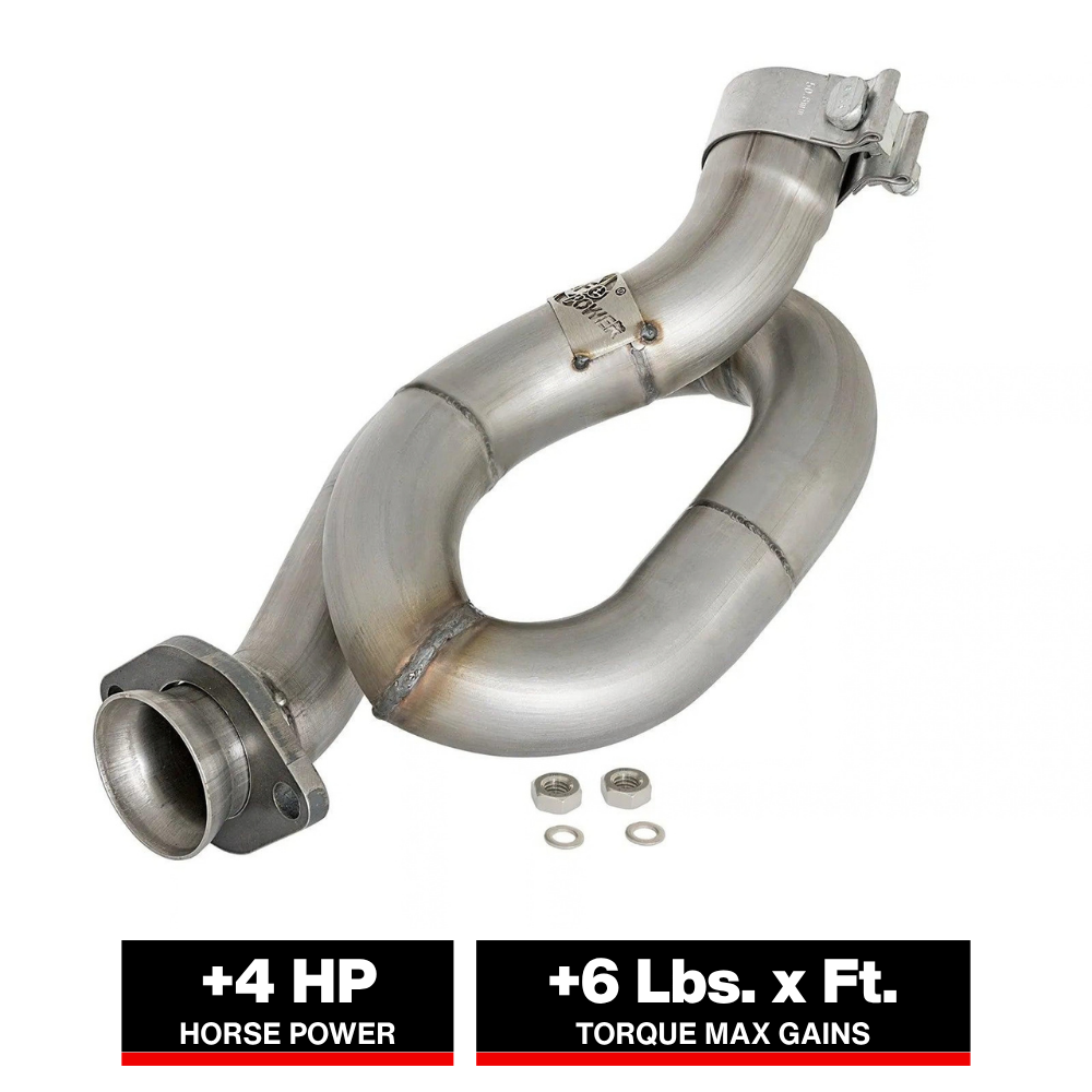aFe POWER Twisted Steel Loop Relocation Pipe 12-18 Jeep Wrangler (JK) V6 3.6L