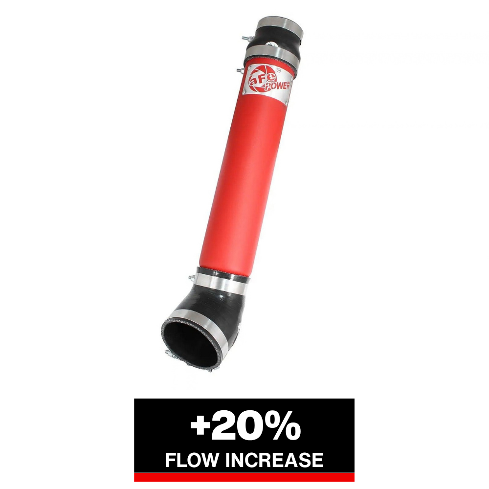 aFe Bladerunner Intercooler Tube Cold Side 3.5in 94-02 Dodge Trucks 5.9L - Red