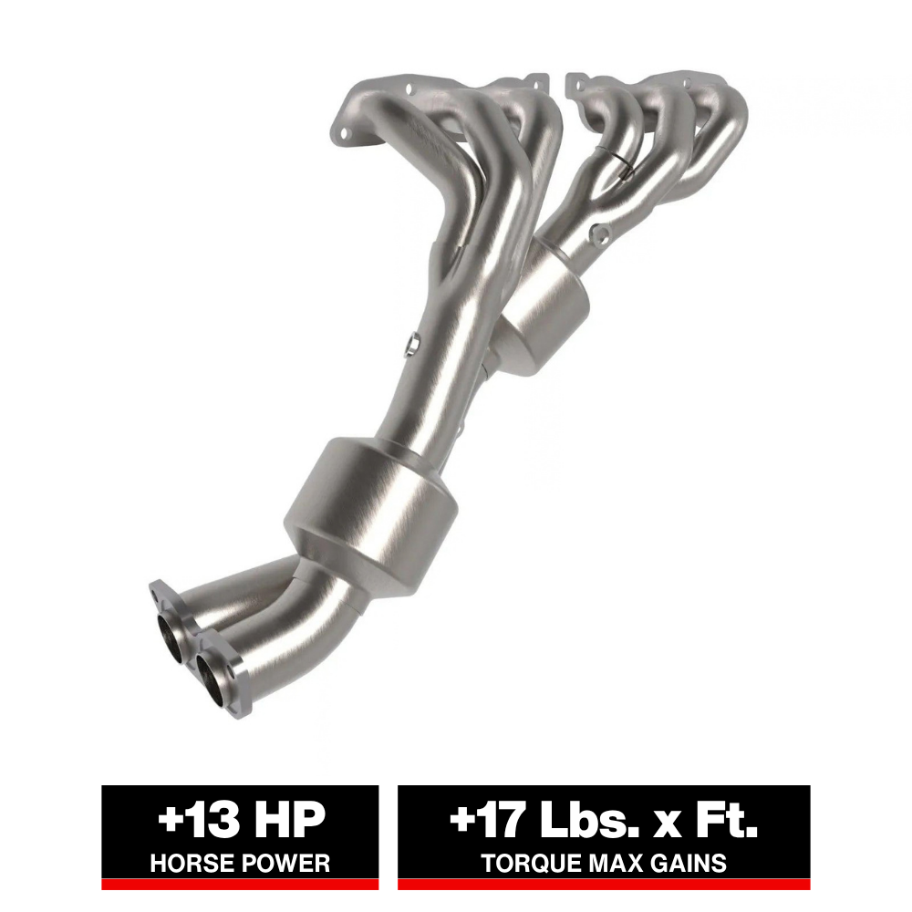 aFe 98-05 Lexus GS300 / 01-05 Lexus IS300 Twisted Steel 304 Stainless Steel Header w/ Cat