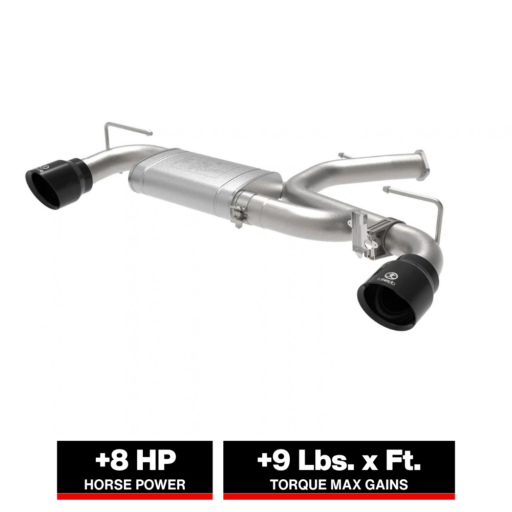 aFe 21-22 Hyundai Veloster N L4-2.0L Takeda 3in 304 SS Axle-Back Exhaust System w/ Black Tip