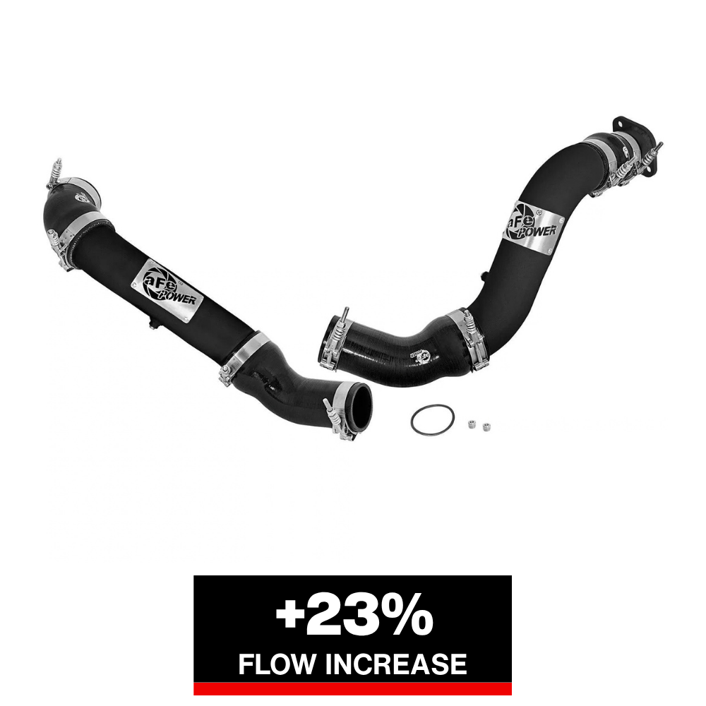 aFe Bladerunner 3in Intercooler Hot and Cold Side Tubes 16-17 Nissan Titan XD V8 5.0L (td)