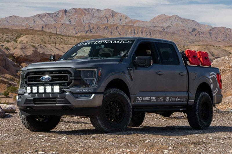 Diode Dynamics 21-22 Ford F-150 SS5 Grille CrossLink Lightbar Kit- Pro White Combo