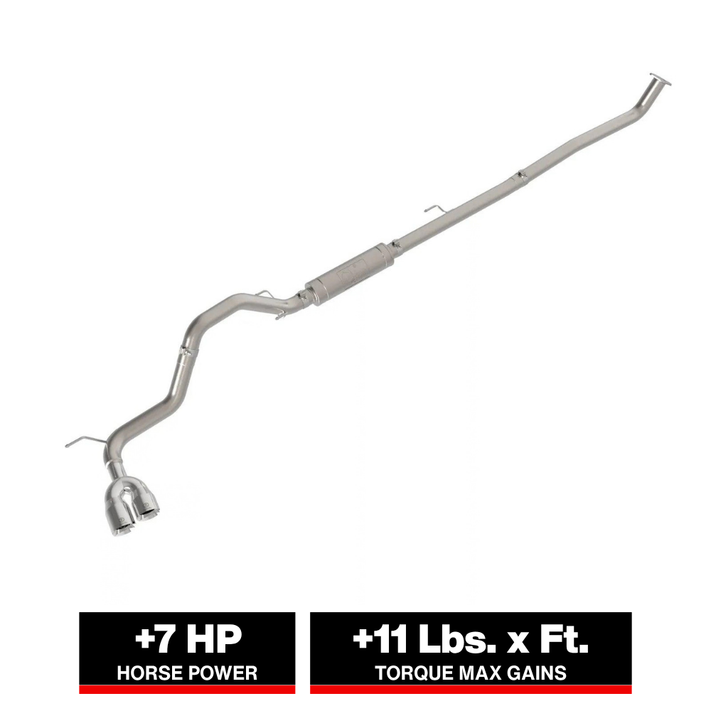 aFe 15-26 Toyota Hilux L4-2.4/2.8L (td) Vulcan Series 3in SS Rear-Side Exit Exhaust w/ Polished Tip