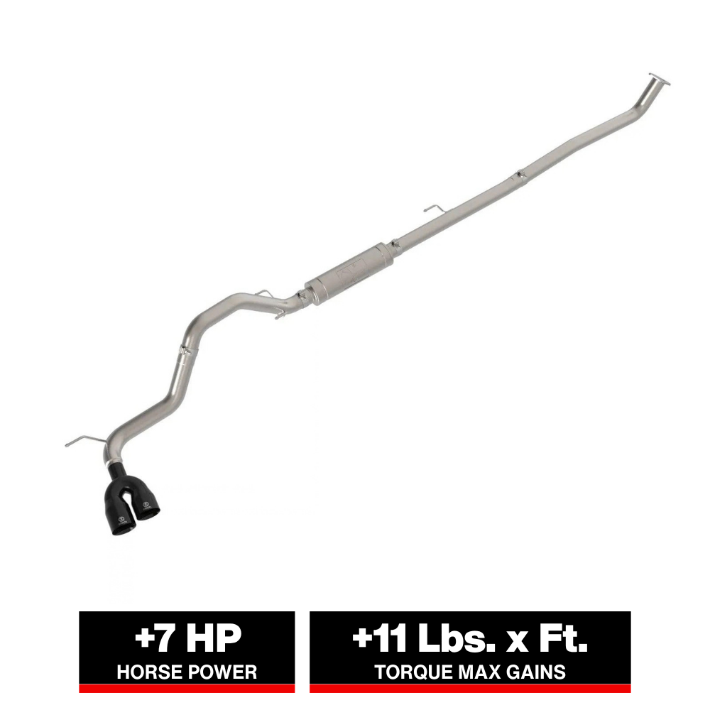 aFe 15-26 Toyota Hilux L4-2.4/2.8L (td) Vulcan Series 3in SS Rear-Side Exit Exhaust w/ Black Tip