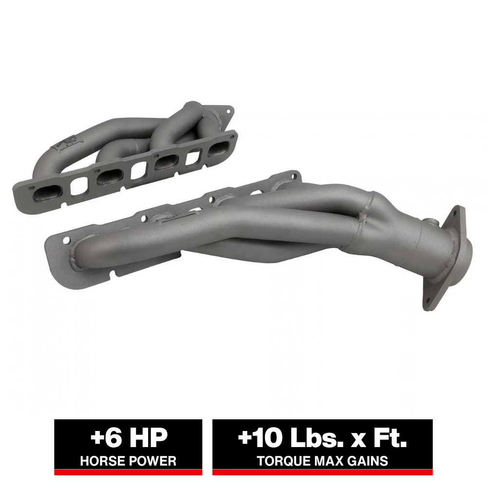 aFe Twisted Steel 304SS Short Header 15-22 Dodge Challenger SC V8-6.2L / 6.4L HEMI Titanium Coating