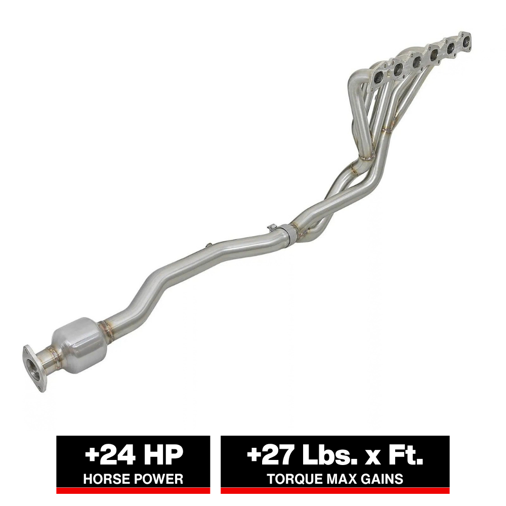 aFe Twisted Steel Long Tube Header/Connection Pipes Street Series 01-16 Nissan Patrol (Y61) V8 4.8L