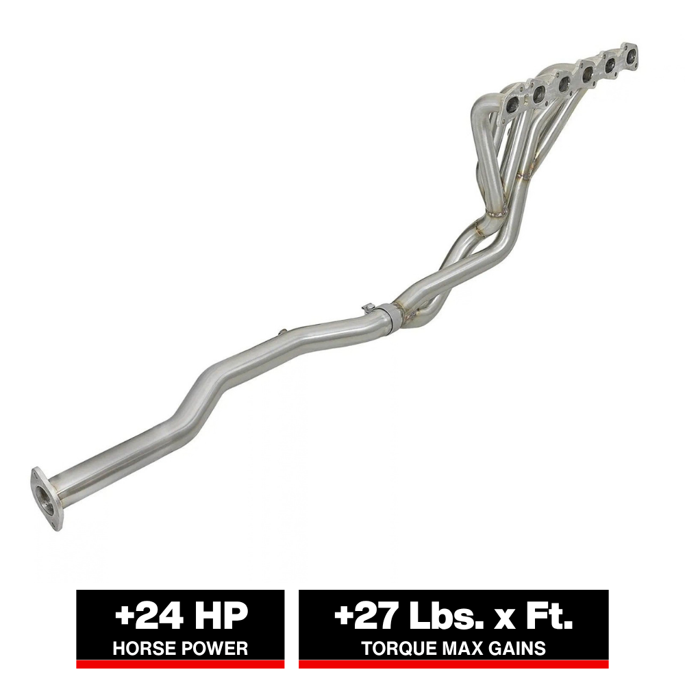 aFe Power Twisted Steel Long Tube Header & Connection Pipes 01-16 Nissan Patrol (Y61) V8-4.8L