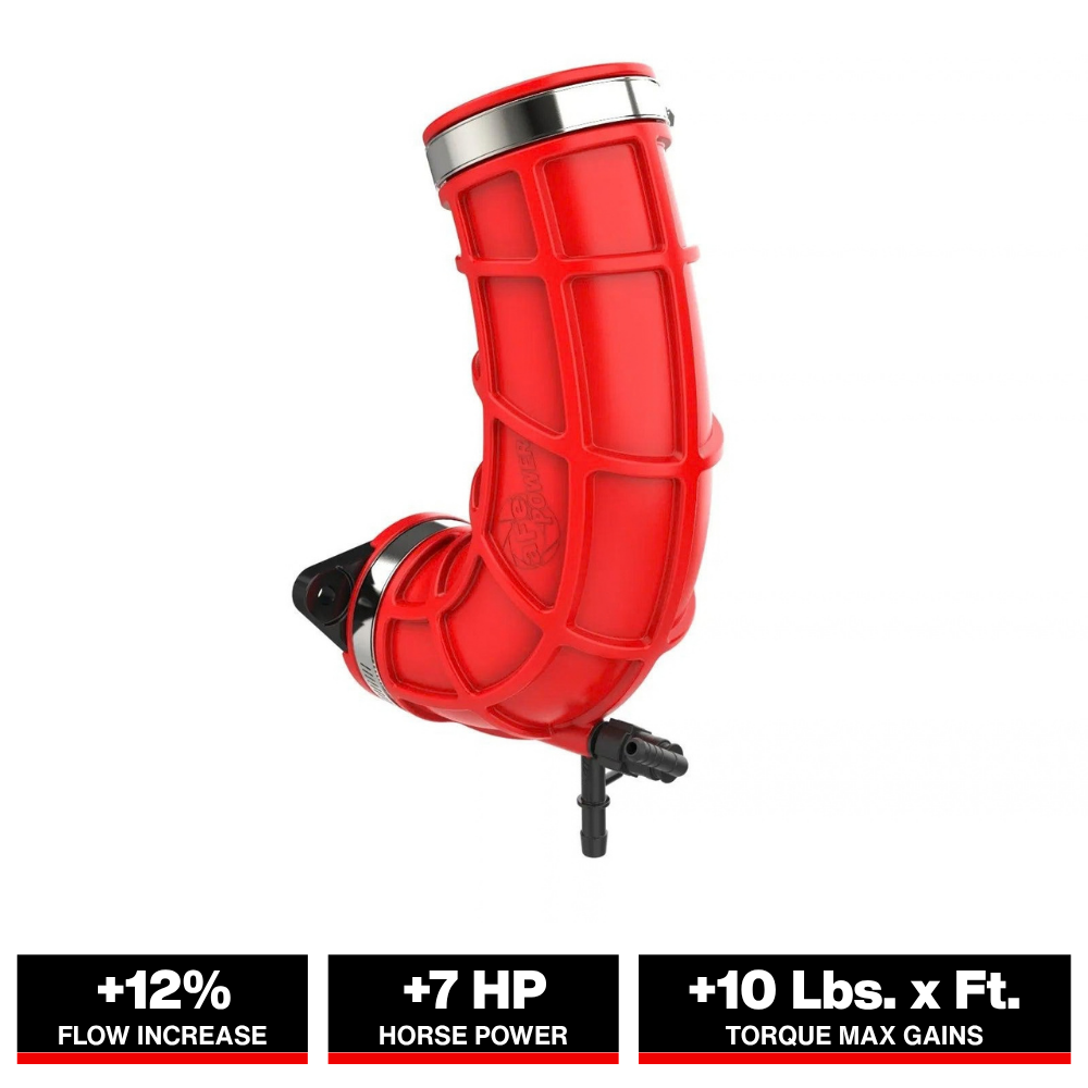 aFe Turbo Inlet Pipe (Use w/ PN 50-70119, 50-70127, & 50-70131) - Red