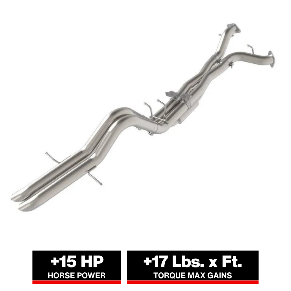 aFe Vulcan Series 3in Stainless Steel Cat-Back Hi-Tuck Exhaust Ford Bronco Raptor 22-26 V6-3.0L (tt)