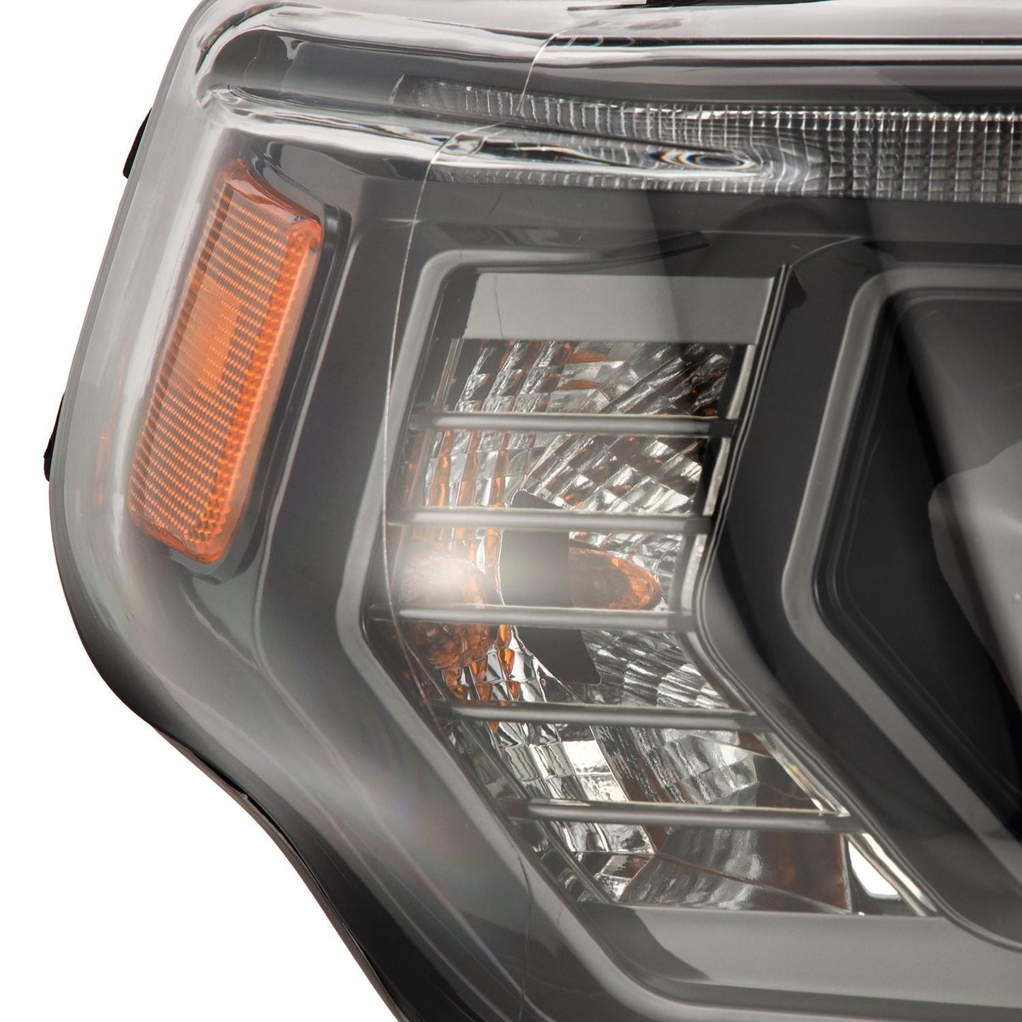 AlphaRex 14-20 Toyota 4Runner PRO-Series LED Proj Headlights Alpha-Black w/Sequential Signal/DRL