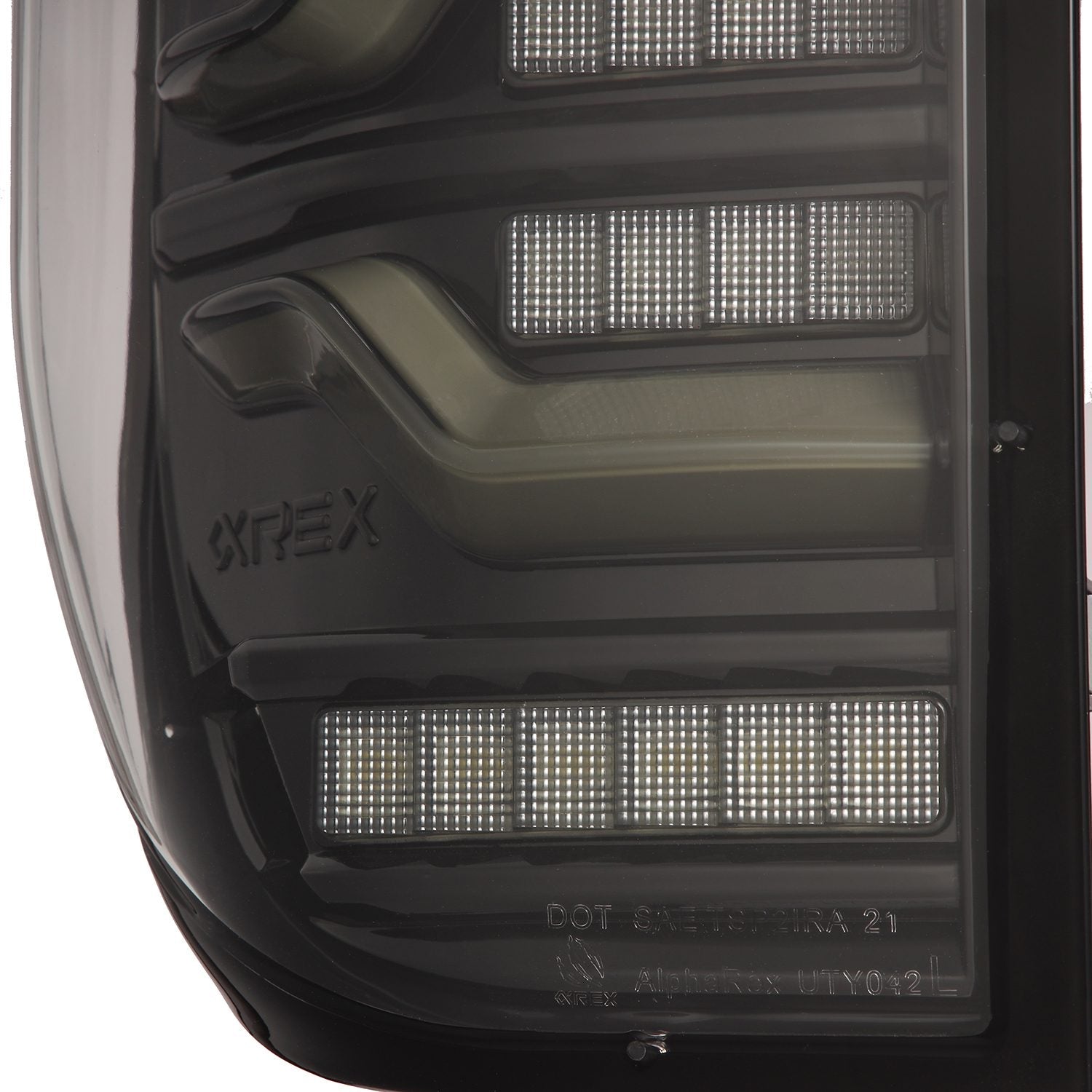 AlphaRex 14-21 Toyota Tundra LUXX LED Taillights Blk w/Activ Light/Seq Signal