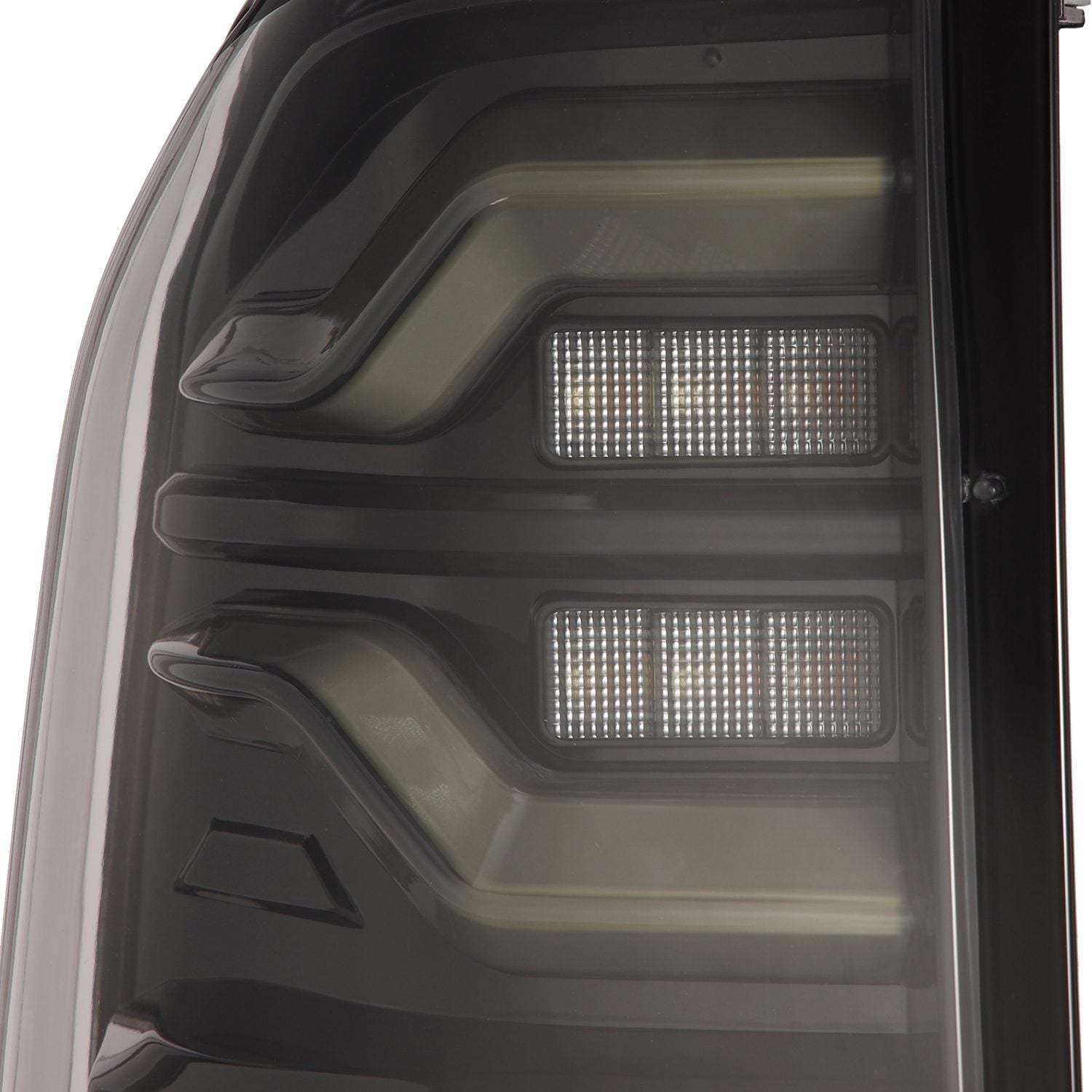 AlphaRex 14-21 Toyota Tundra LUXX LED Taillights Blk w/Activ Light/Seq Signal