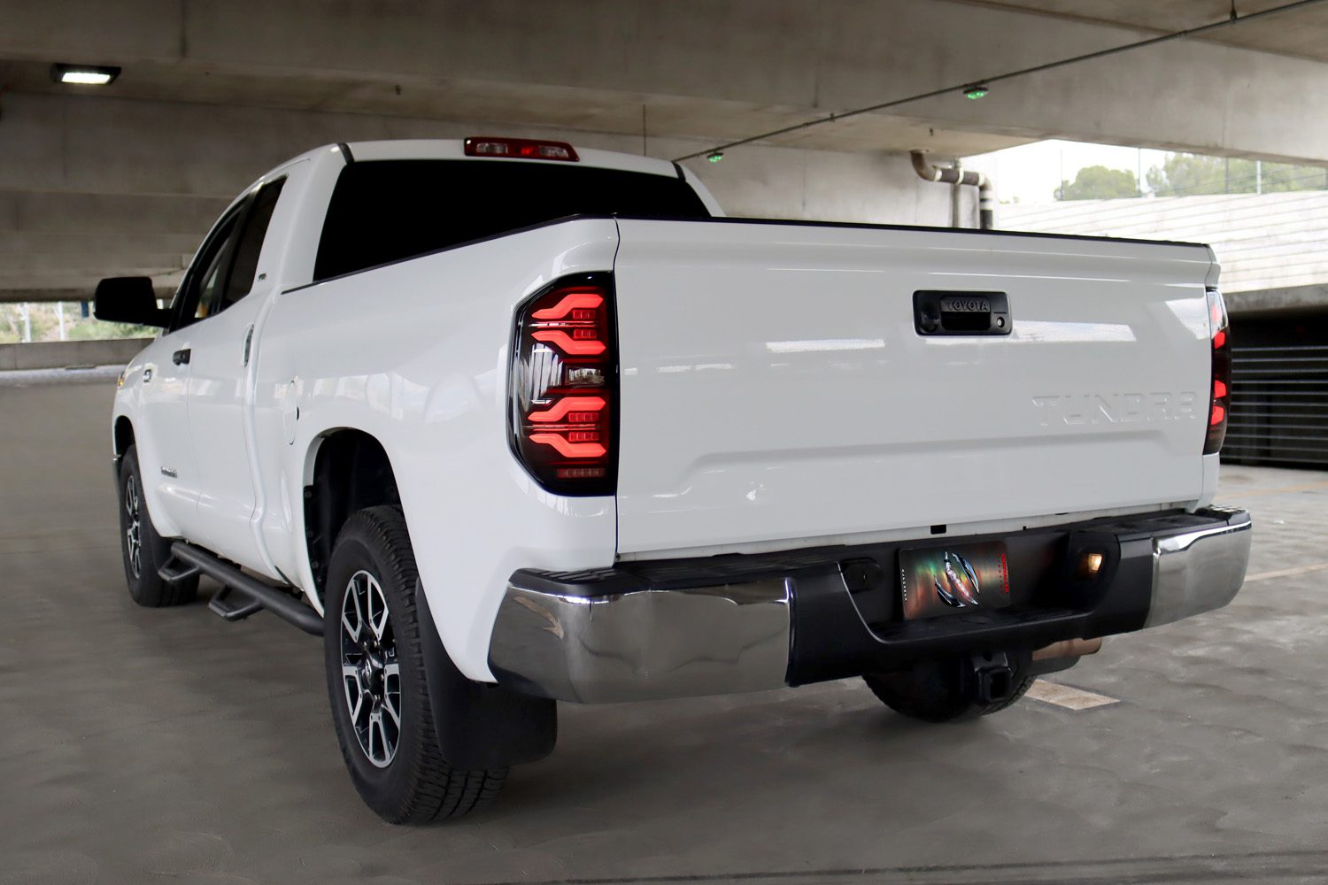 AlphaRex 14-21 Toyota Tundra LUXX LED Taillights Black/Red w/Activ Light/Seq Signal