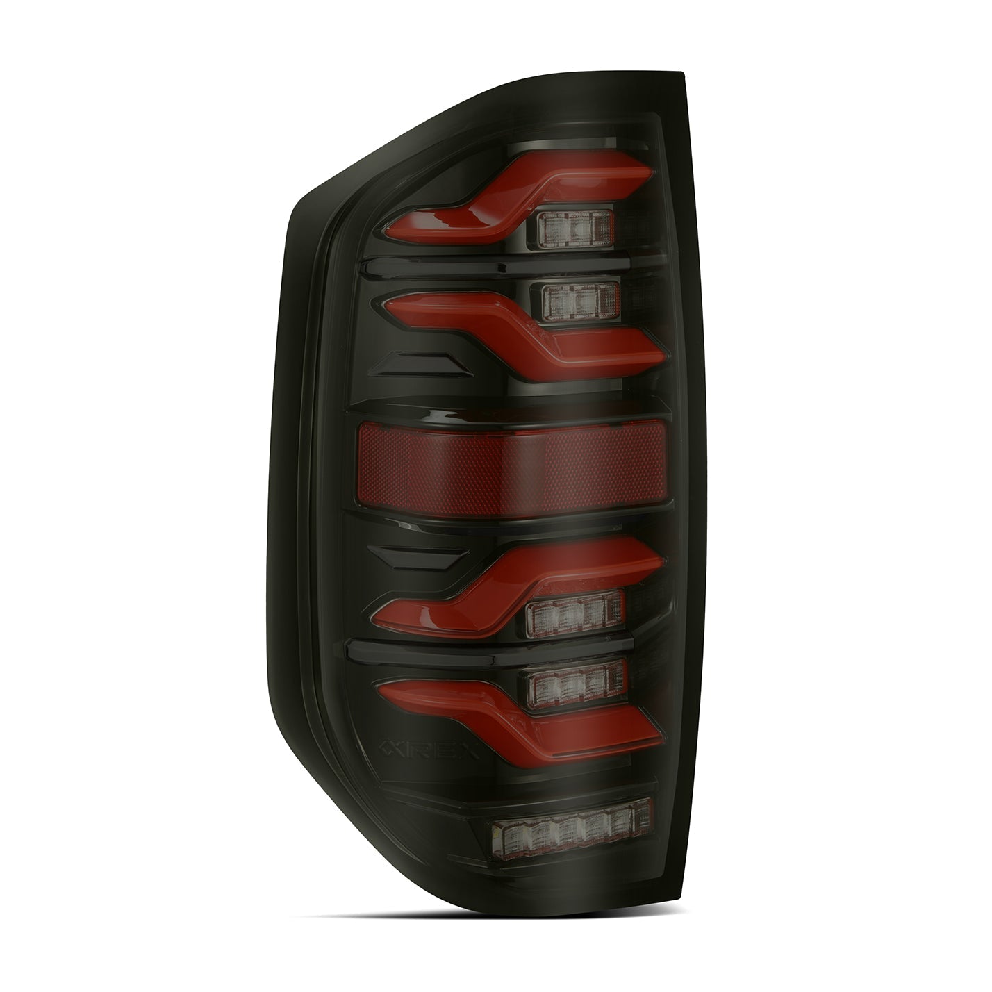 AlphaRex 14-21 Toyota Tundra LUXX LED Taillights Black/Red w/Activ Light/Seq Signal