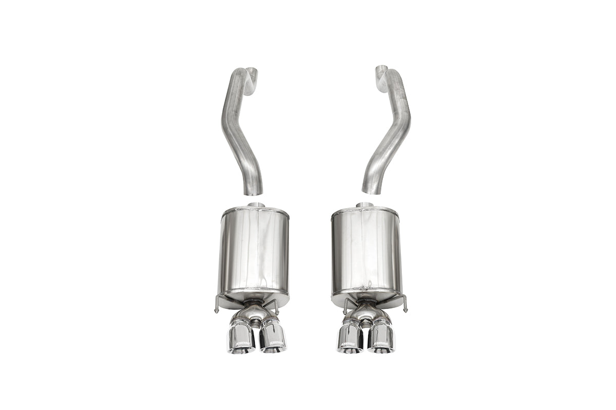 Corsa 2009-2013 Chevrolet Corvette C6 6.2L V8 Polished Xtreme Axle-Back Exhaust