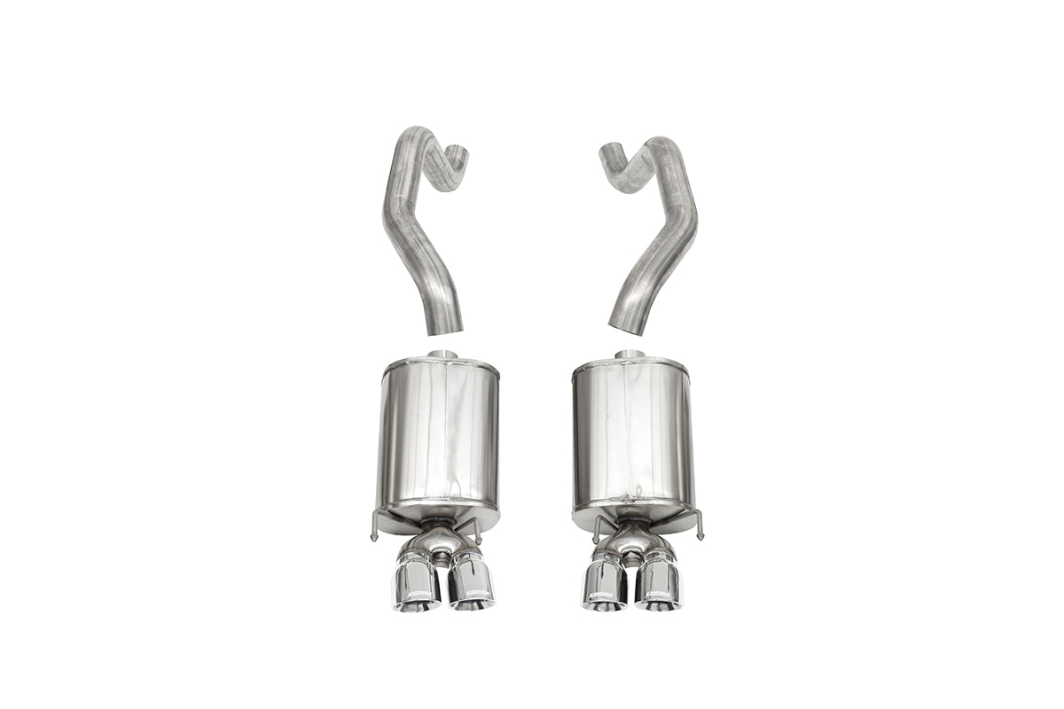 Corsa 2005-2007 Chevrolet Corvette C6 6.0L V8 Polished Xtreme Axle-Back Exhaust