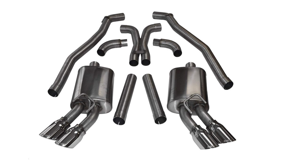 Corsa 2012-2015 Chevrolet Camaro Coupe ZL1 6.2L V8 Black Sport Cat-Back + XO Exhaust
