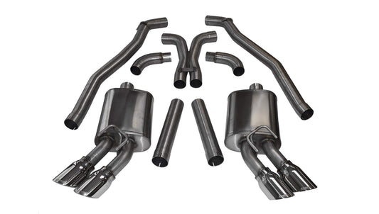 Corsa 2012-2015 Chevrolet Camaro Coupe ZL1 6.2L V8 Black Sport Cat-Back + XO Exhaust