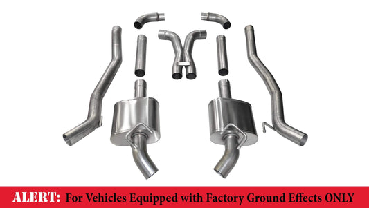 Corsa 2011-2013 Chevrolet Camaro SS 6.2L V8 Manual Xtreme 3in Cat-Back (No Tips Uses Factory Bezels)