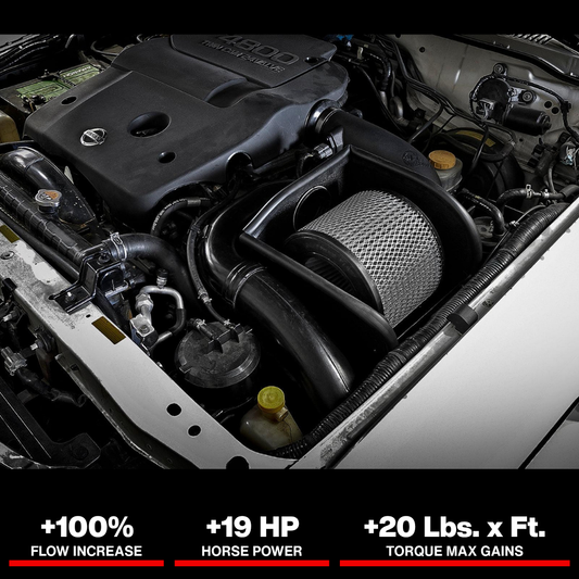aFe Magnum FORCE Stage-2 Pro DRY S Cold Air Intake System 01-16 Nissan Patrol (Y61) I6 4.8L
