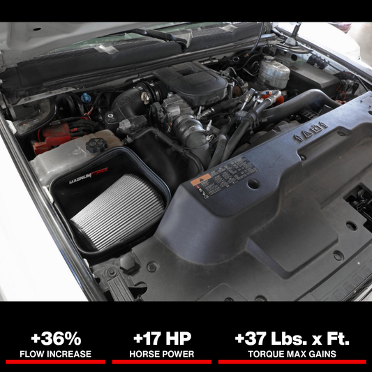 aFe 11-16 GM Silverado / Sierra 2500/3500HD (6.6L V8) MagnumFORCE Intake Stage-2 Pro DRY S