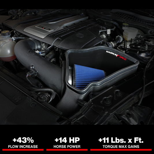 aFe Magnum FORCE Stage-2 Cold Air Intake System w/Pro Dry S Media 18-19 Ford Mustang