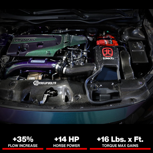 aFe Momentum Black Series Carbon Fiber CAIS w/Pro 5R Filter 17-18 Honda Civic Type R I4-2.0L (t)