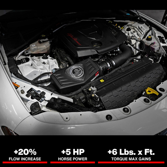 aFe POWER Momentum GT Pro Dry S Intake System 17-21 Alfa Romeo Giulia L4-2.0L (t)