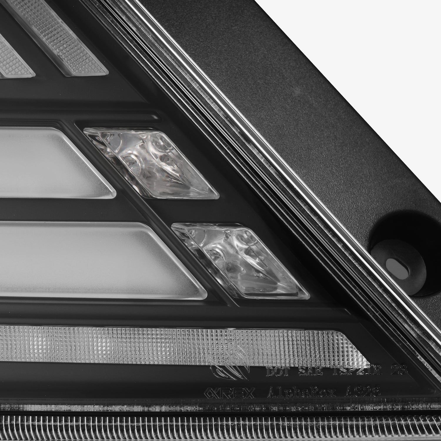 AlphaRex 16-21 Honda Civic Hatchback / Type-R FK8 Nova-Series LED Tail Lights (Pair) - Black