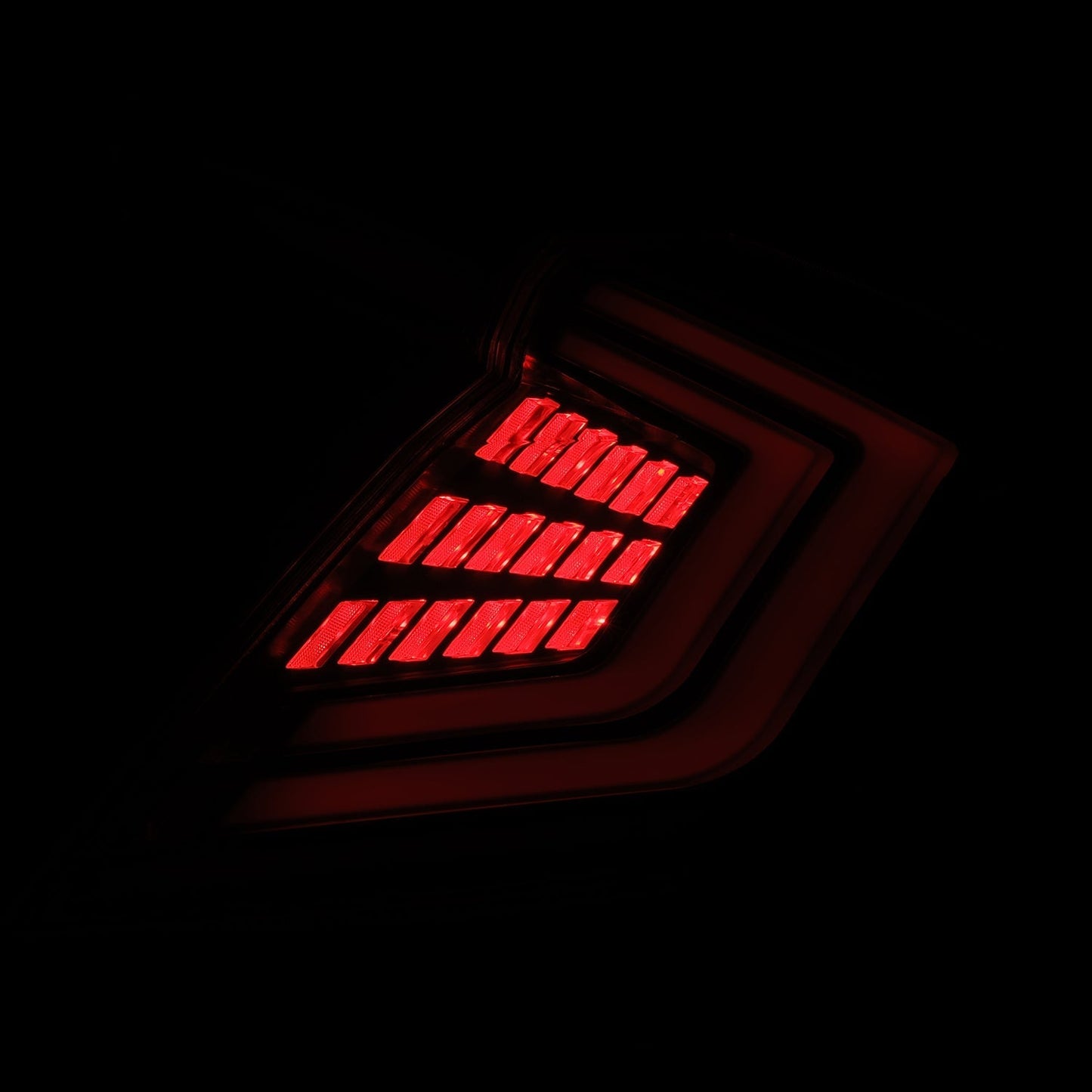 AlphaRex 16-21 Honda Civic Hatchback / Type-R FK8 Nova-Series LED Tail Lights (Pair) - Black