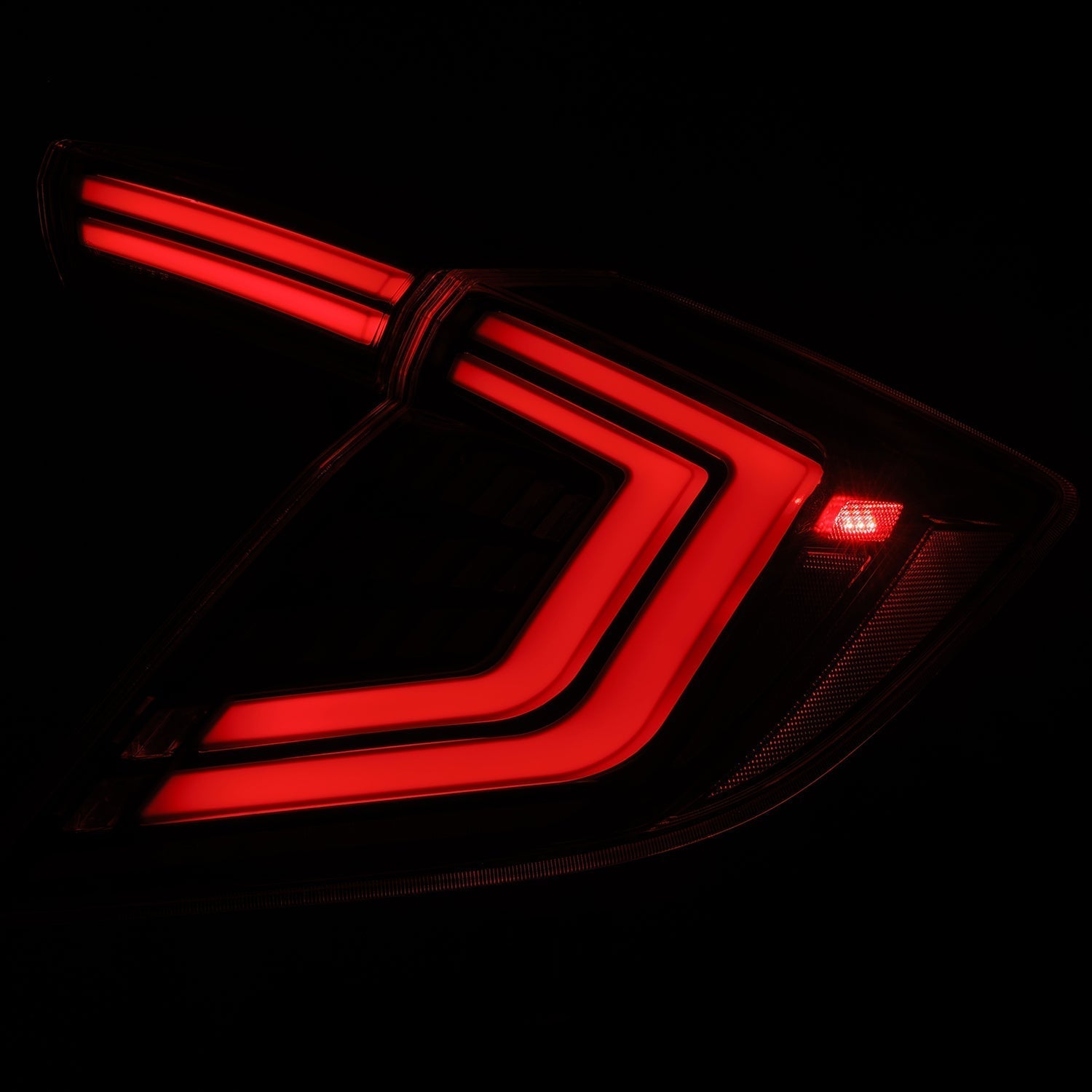 AlphaRex 16-21 Honda Civic Hatchback / Type-R FK8 Nova-Series LED Tail Lights (Pair) - Black