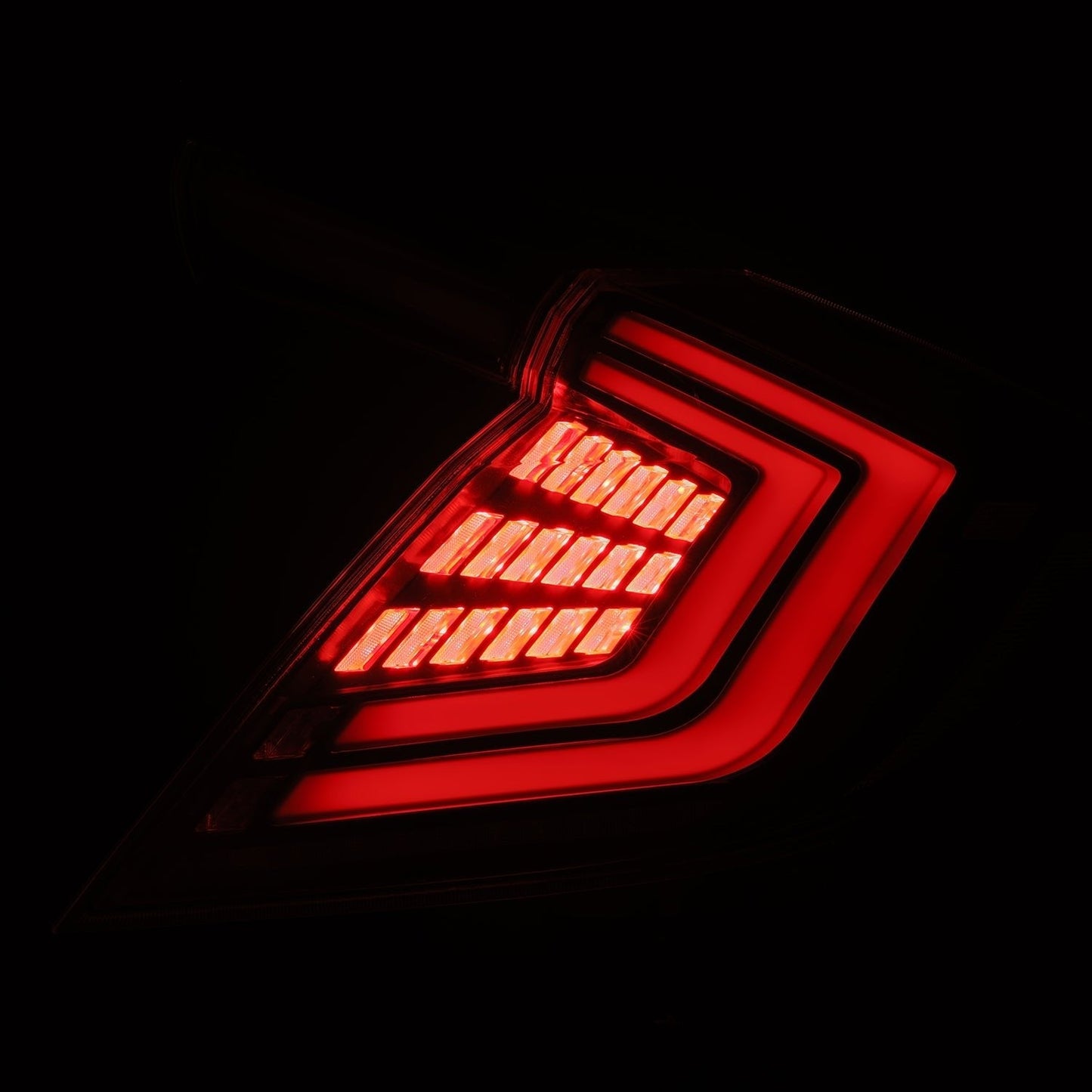 AlphaRex 16-21 Honda Civic Hatchback / Type-R FK8 Nova-Series LED Tail Lights (Pair) - Black
