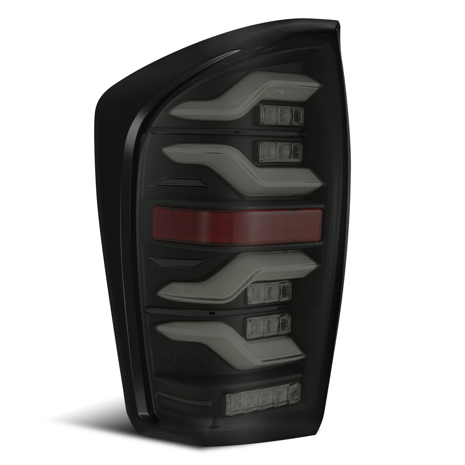 AlphaRex 16-21 Toyota Tacoma LUXX LED Taillights Blk w/Activ Light/Seq Signal