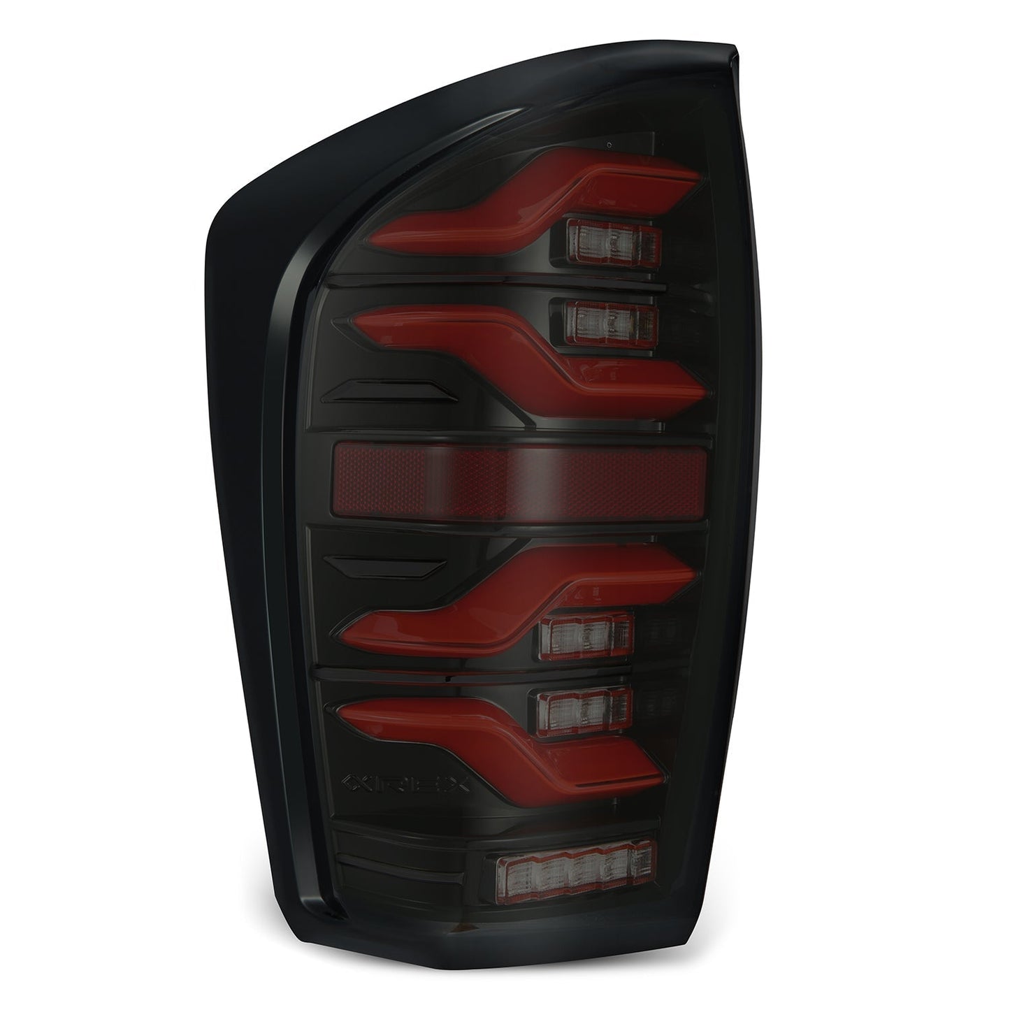 AlphaRex 16-21 Toyota Tacoma LUXX LED Taillights Blk/Red w/Activ Light/Seq Signal