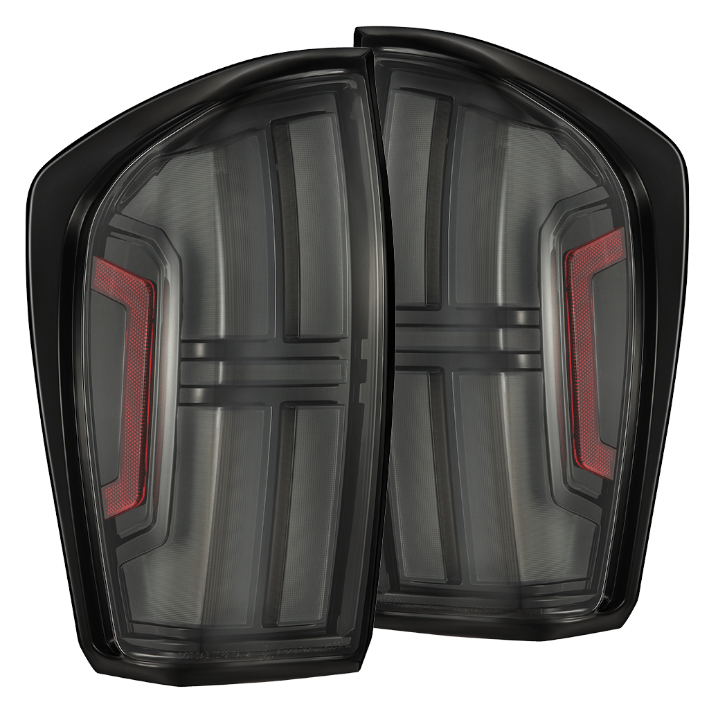 AlphaRex 16-23 Toyota Tacoma/Tundra NOVA-Series Prismatic LED Tail Lights Black