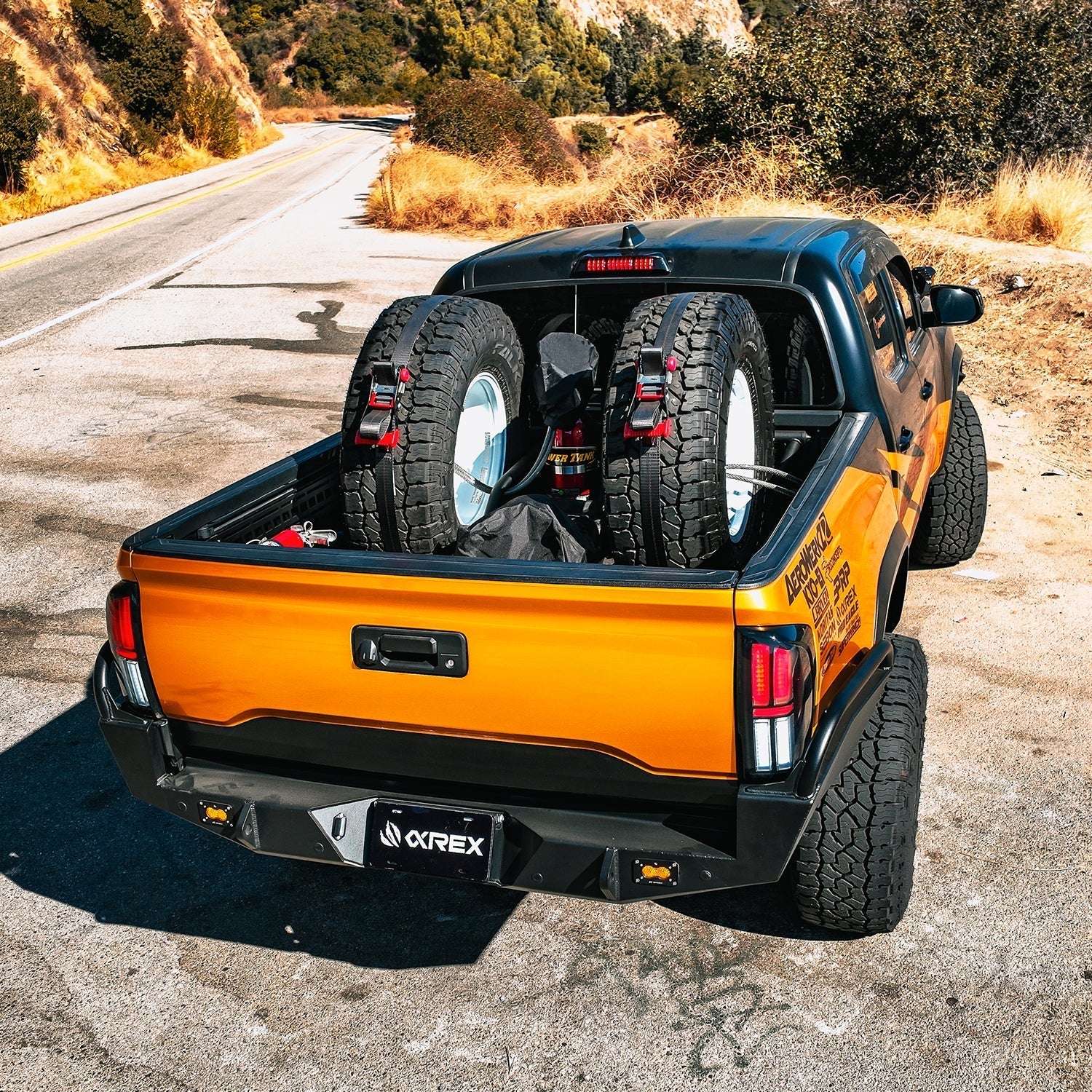 AlphaRex 16-23 Toyota Tacoma/Tundra NOVA-Series Prismatic LED Tail Lights Black