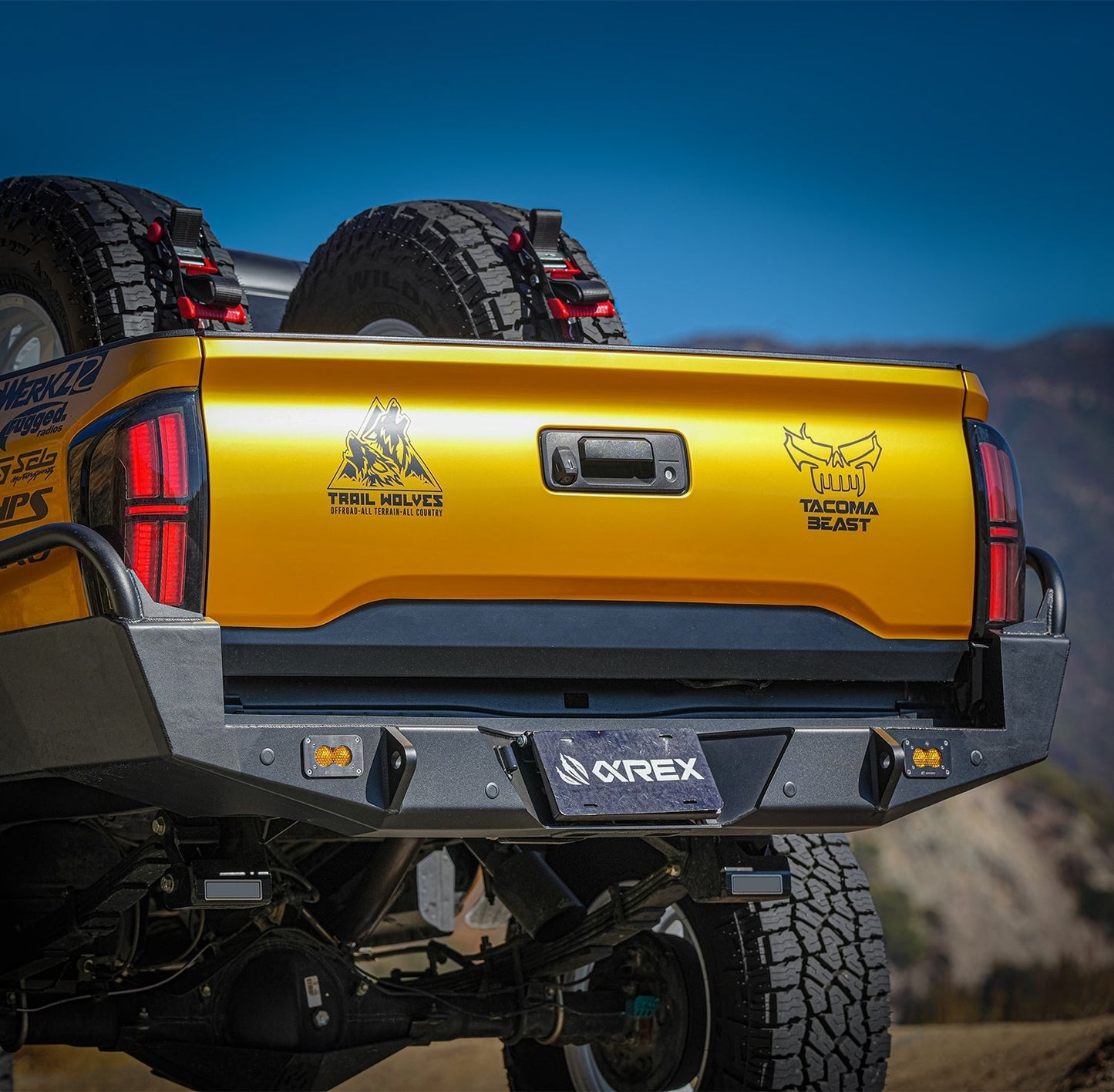 AlphaRex 16-23 Toyota Tacoma/Tundra NOVA-Series Prismatic LED Tail Lights Black