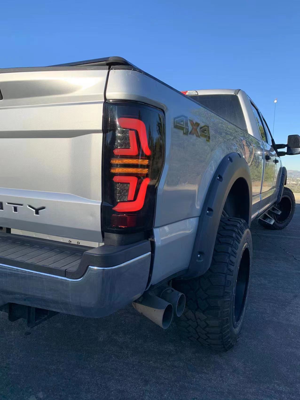 AlphaRex 17-19 Ford F250 Super Duty PRO-Series LED Tail Lights Red Smoke (w/o Blind Spot Sensor)