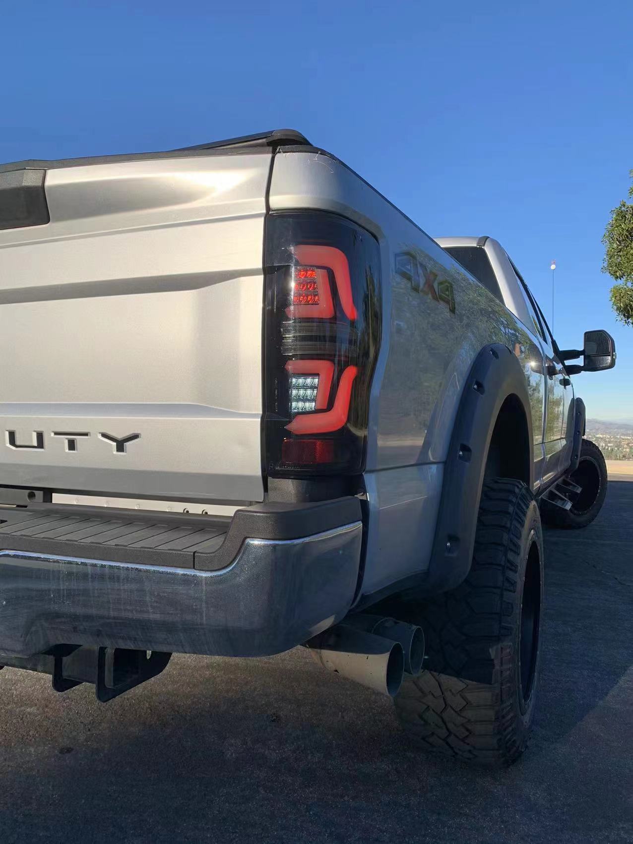 AlphaRex 17-19 Ford F250 Super Duty PRO-Series LED Tail Lights Red Smoke (w/o Blind Spot Sensor)