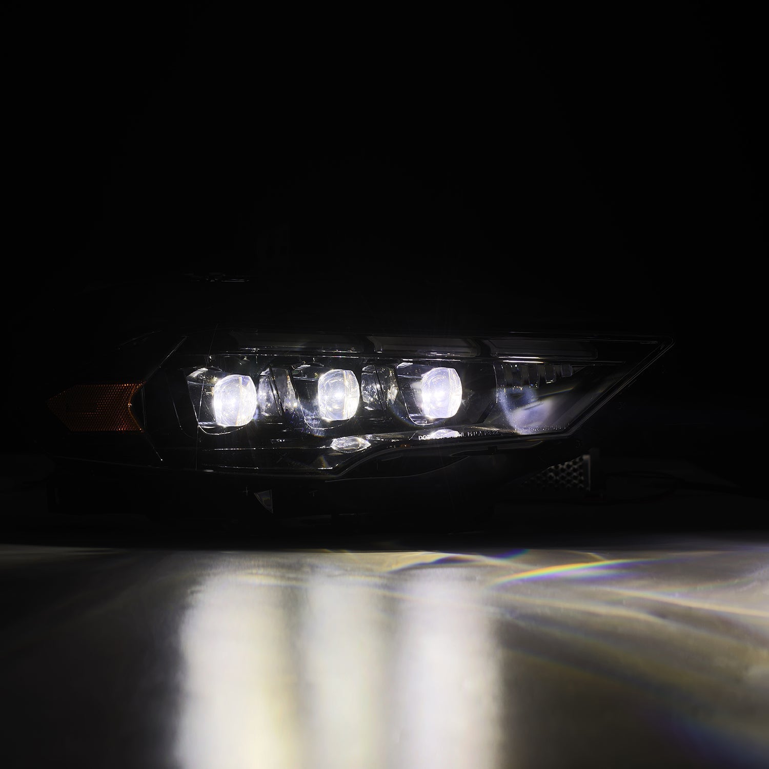 AlphaRex 18-20 Ford Mustang NOVA LED Proj Headlights Alpha-Black w/Activ Light/Seq Signal/Switch DRL