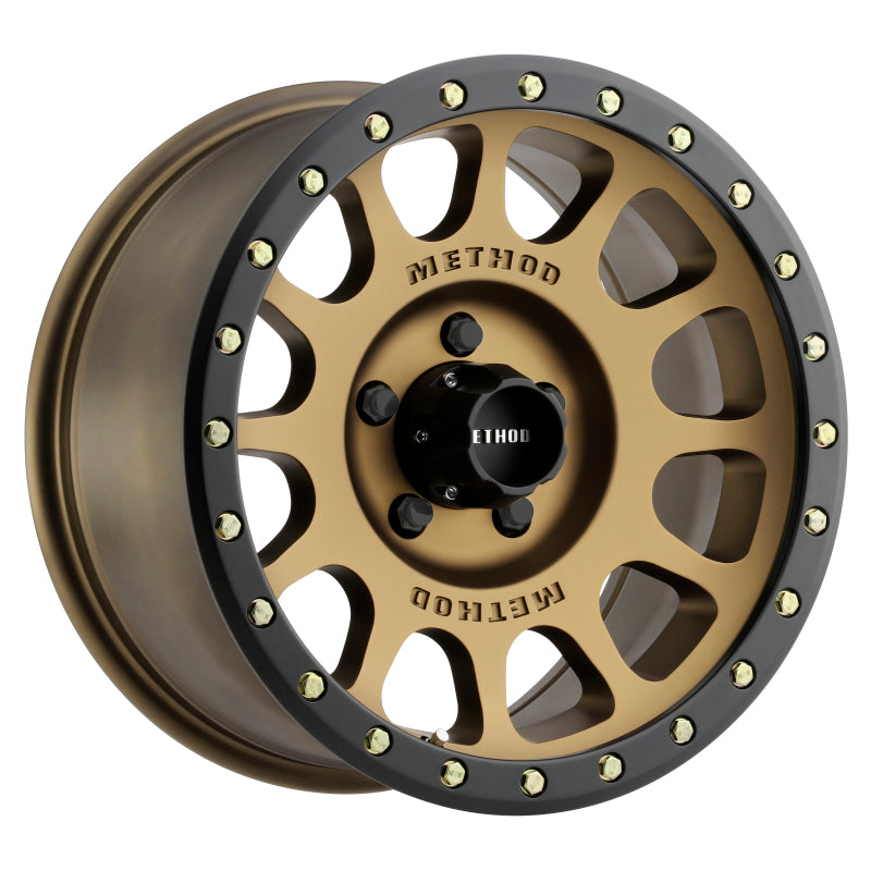 (set of 4) Method Wheels MR305 Bronze - Matte Black Lip | 17x8.5" +0mm | 5x5mm Wheel