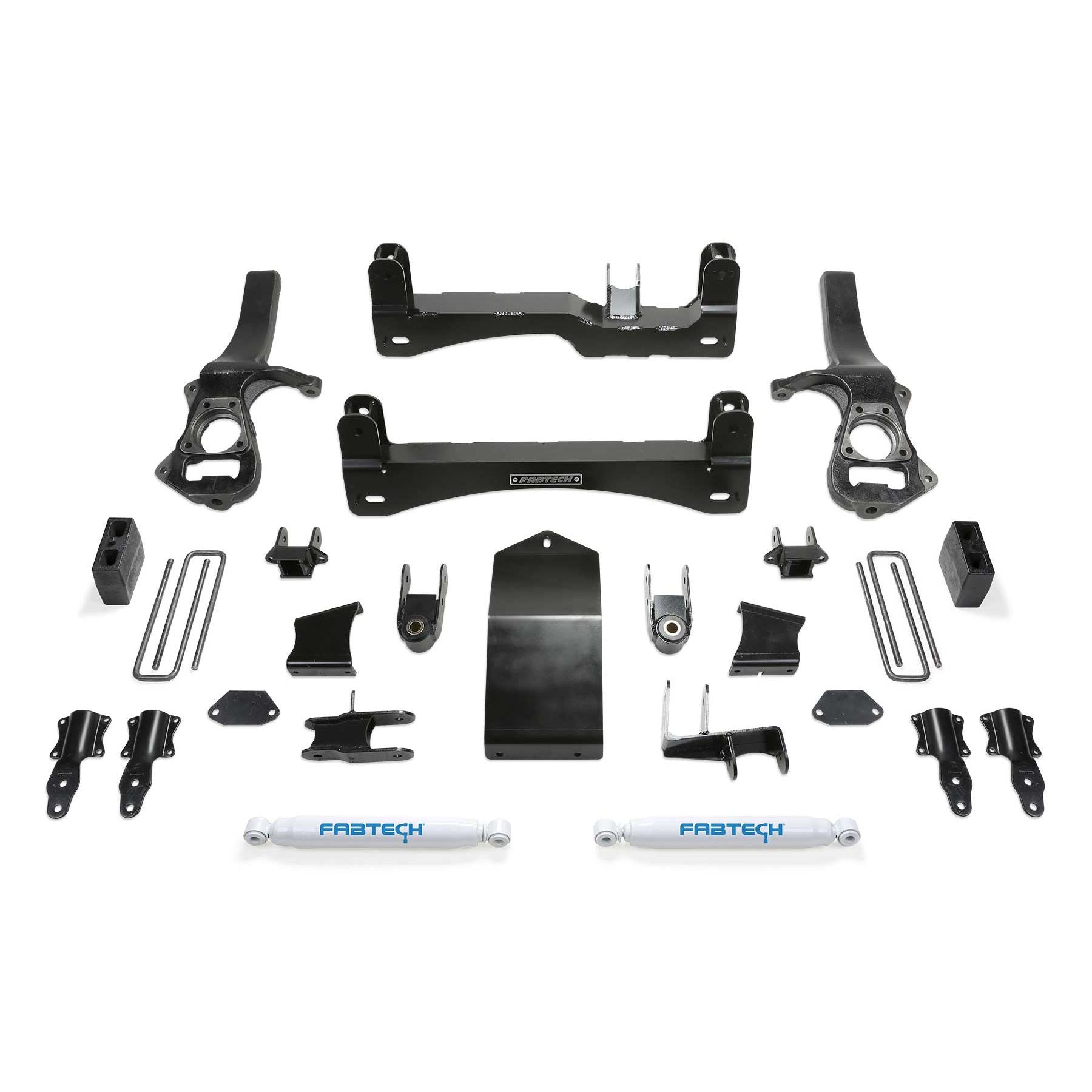 Fabtech 19-21 GM K1500 P/U 6in Basic Sys w/Perf Shks